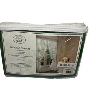 Vintage Laura Ashley CASTLEBERRY 2 84" Curtain Panels NEW OLD STOCK!